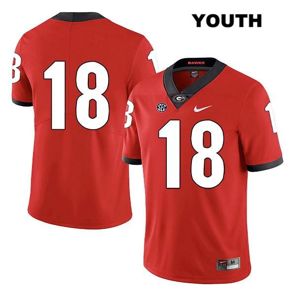 Georgia Bulldogs Youth Brett Seither #18 NCAA No Name Legend Authentic Red Nike Stitched College Football Jersey ACC7256IS